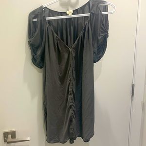 100% silk Wilfred blouse - dark grey